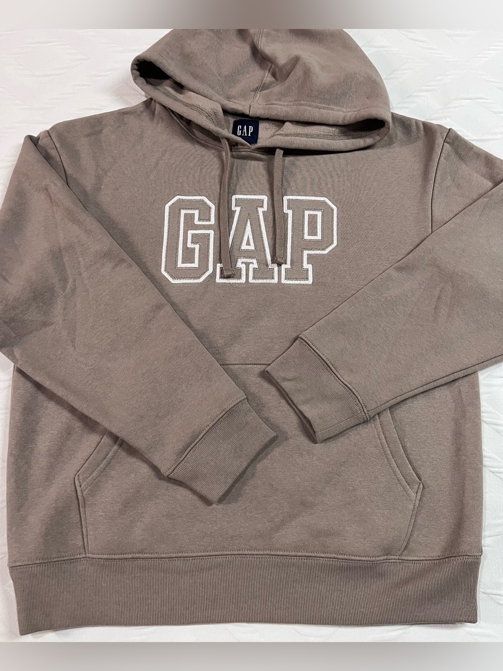 GAP Men's Taupe Logo Hoodie Size Small NWOT